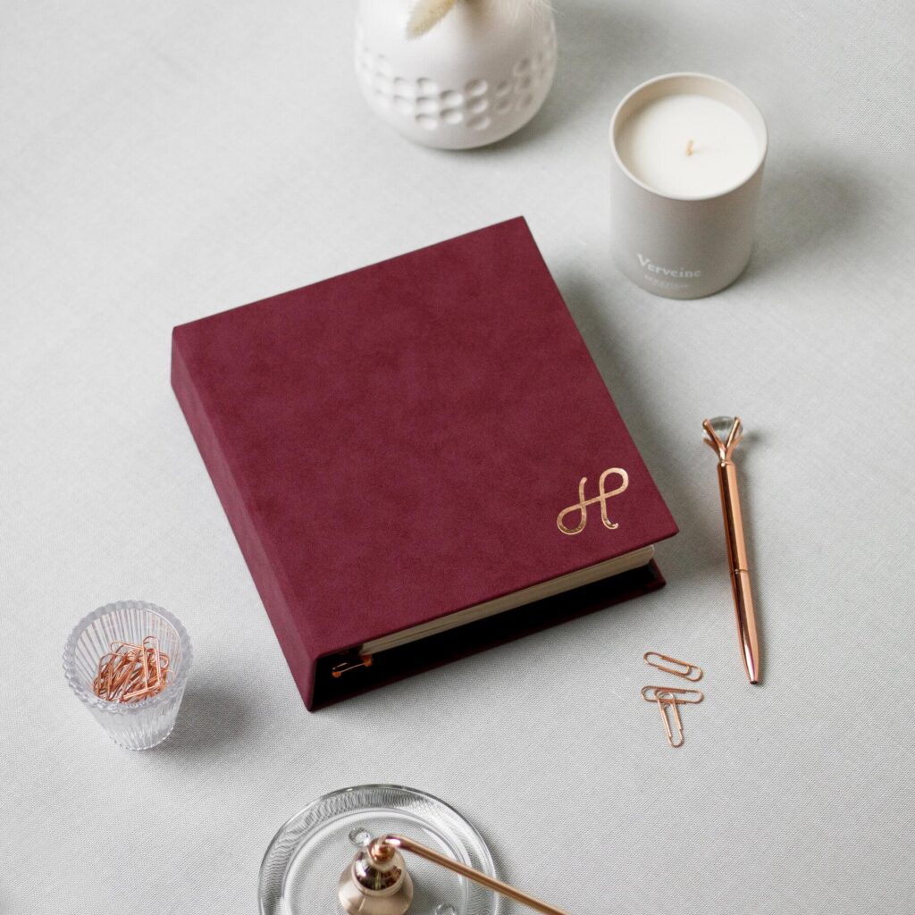 Korice za planer - Burgundy